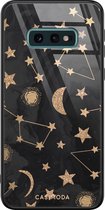 Samsung S10e hoesje glass - Counting the stars | Samsung Galaxy S10e case | Hardcase backcover zwart