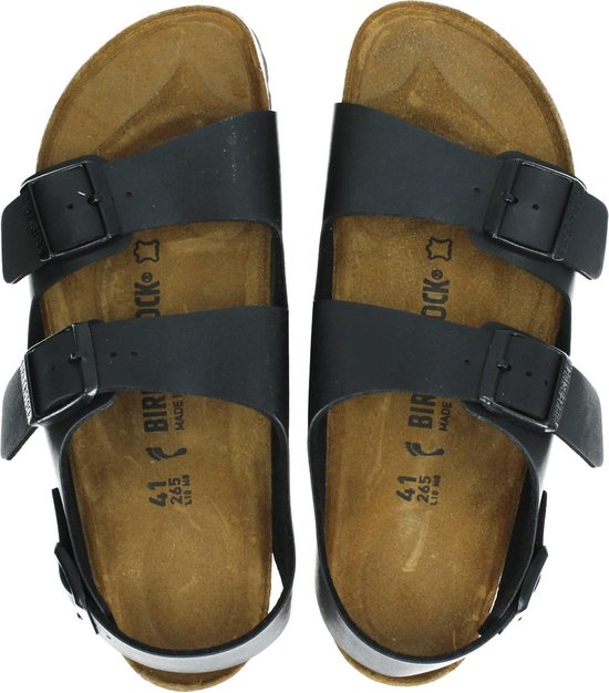 Birkenstock MILANO - Volwassenen Heren sandalen - Kleur: Zwart - Maat: 41 |  bol.com