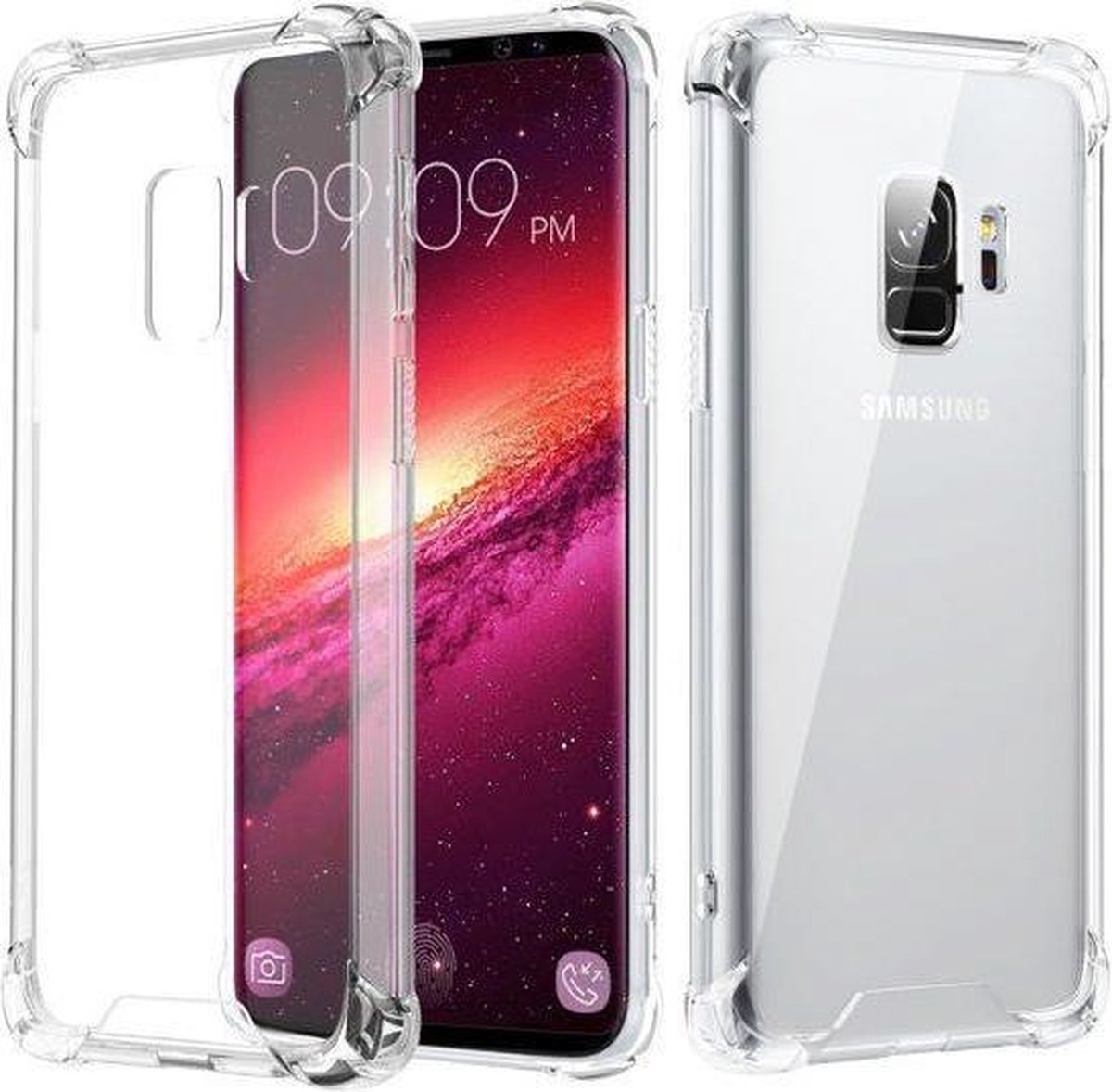 Samsung Galaxy S9 Transparent Anti-Burst Hoesje / Shock Proof