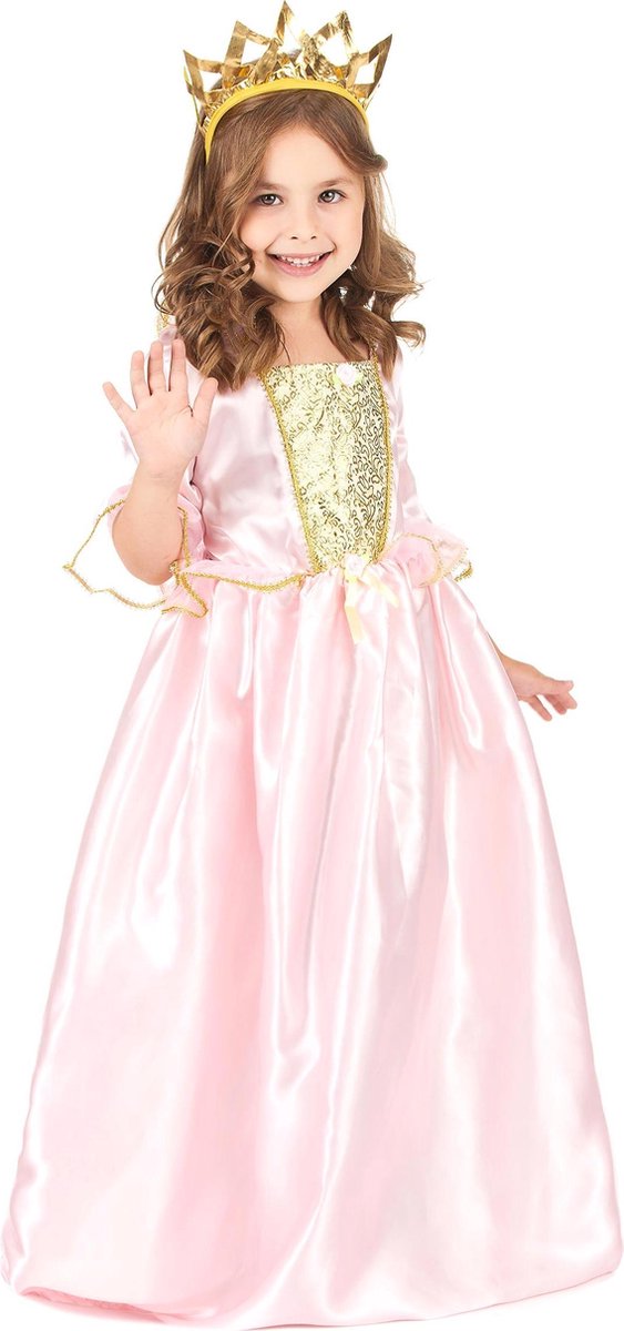 Roze prinsessen kostuum voor meisjes - Verkleedkleding - Maat 104/116
