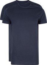 RJ Bodywear Everyday - Rotterdam - 2-pack - T-shirt O-hals smal - donkerblauw -  Maat S