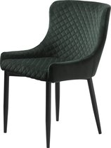 Set van 2 Otis eetkamerstoel groen velours.