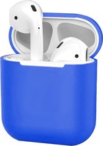 Siliconen Hoes voor Apple AirPods 2 Case Cover Ultra Dun Hoes - Blauw