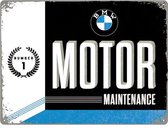 Metalen Plaat 'BMW Motor' 30 x 40 cm