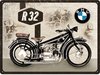 BMW R32 Motorcycle Metalen Bord 30 x 40 cm