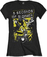 5 Seconds Of Summer Dames Tshirt -L- Live! Zwart