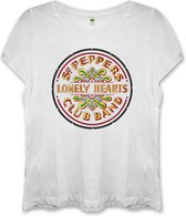 The Beatles Dames Tshirt -S- Sgt Pepper Wit