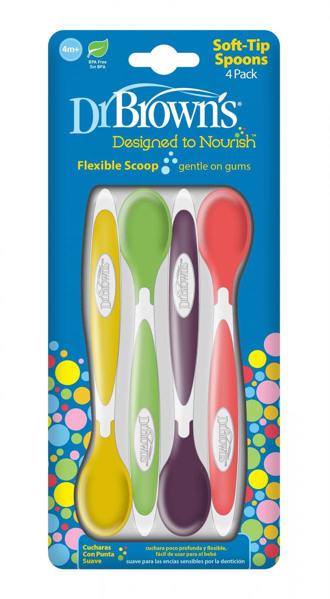 Dr. Brown's Soft-tip lepeltjes - 4 stuks van Dr. Brown's — afbeelding 2