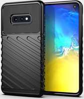 Samsung Galaxy S10e Twill Thunder Texture Back Cover Zwart