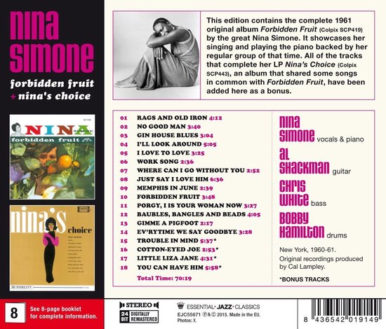 Forbidden Fruit Nina Simone Cd Album Muziek