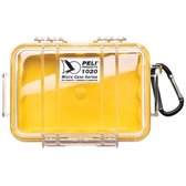 Peli Micro Case 1020 geel / transparant