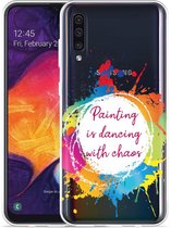 Galaxy A50 Hoesje Painting - Designed by Cazy