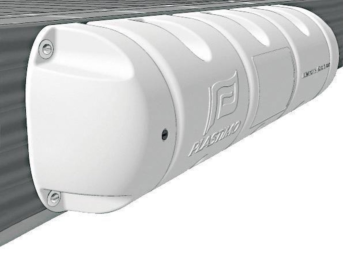 Plastimo Bumper, steigerfender 1/2 kleur en maat: Ø25 x 90cm WIT