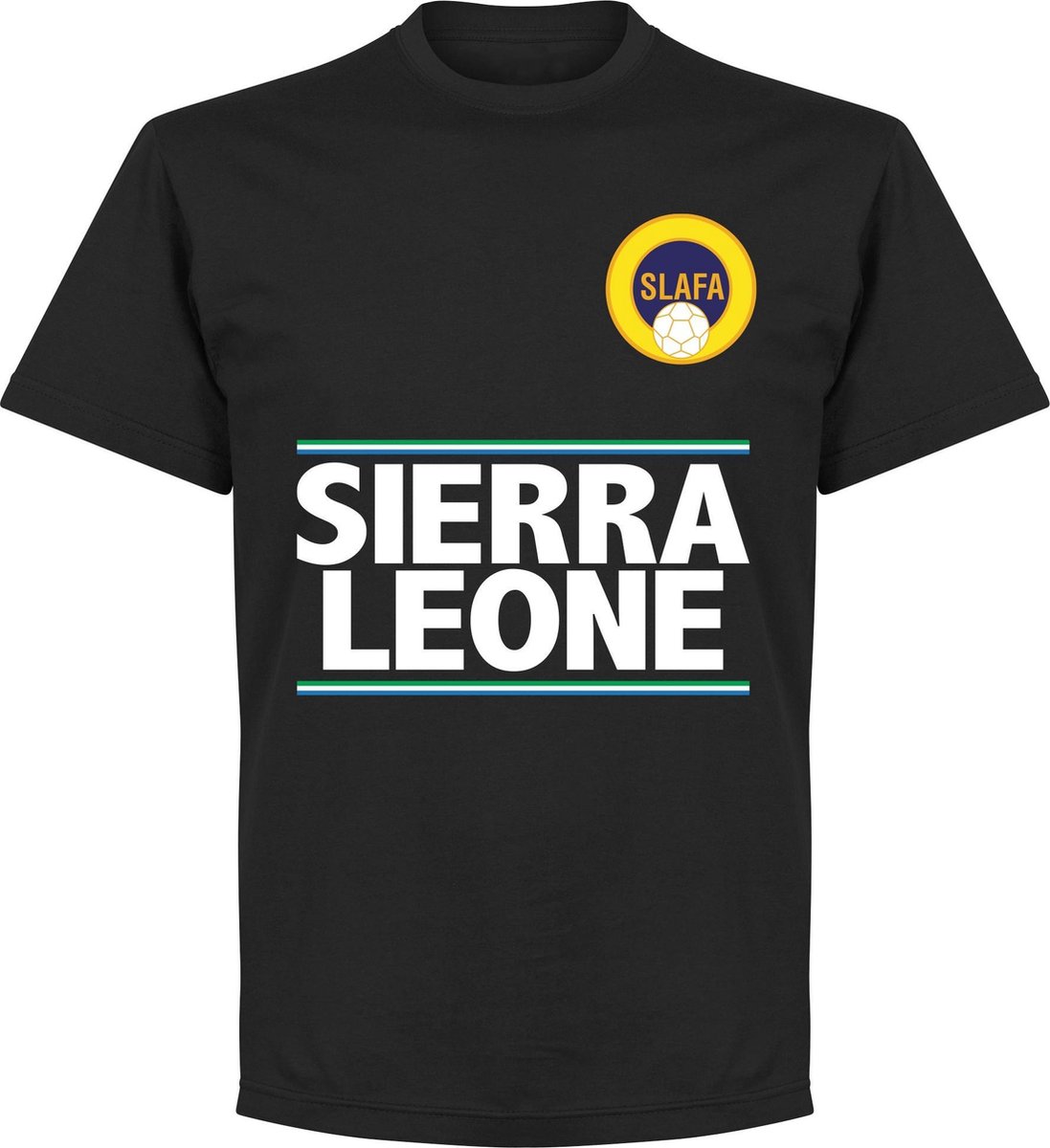 Sierra Leone Team T-Shirt - Zwart - L