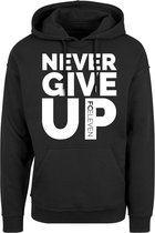 FC Eleven - Never Give Up Hoodie -  Zwart – L
