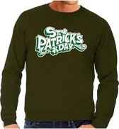 St. Patricksday sweater groen heren L