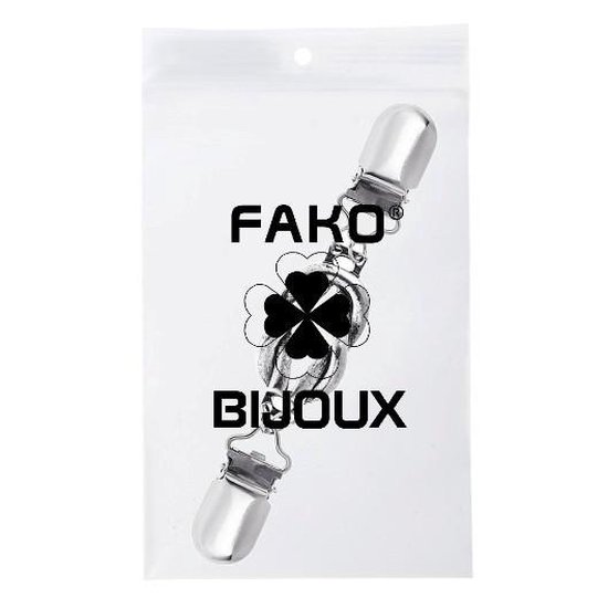 Fako Bijoux® - Vestsluiting - Vestclip - Knoop - Zilverkleurig - Fako Bijoux®