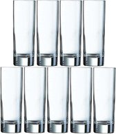 9x Longdrinkglazen 220 ml - 22 cl - Longdrink glazen - Water/sapglazen - Longdrink glazen van glas