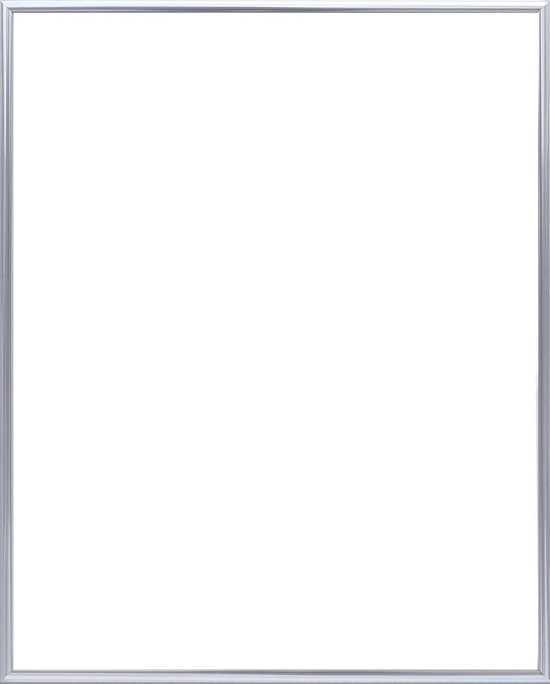 Homedecoration Kampen– Cadre photo - Format photo - 55x67 cm– Aluminium - Argent brillant