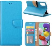 Fonu Boekmodel hoesje Samsung A51 - Turquoise