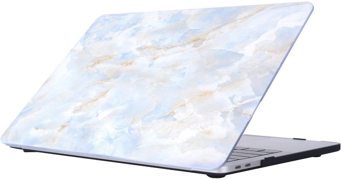 Mobigear Laptophoes geschikt voor Apple MacBook Pro 15 Inch (2016-2019) Hoes Hardshell Laptopcover MacBook Case | Mobigear Marble - Model 17 - Model A1707 / A1990