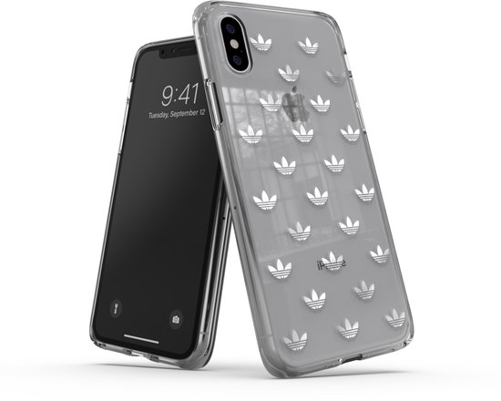 adidas Snap case ENTRY TPU hoesje voor iPhone X en iPhone XS - zilver