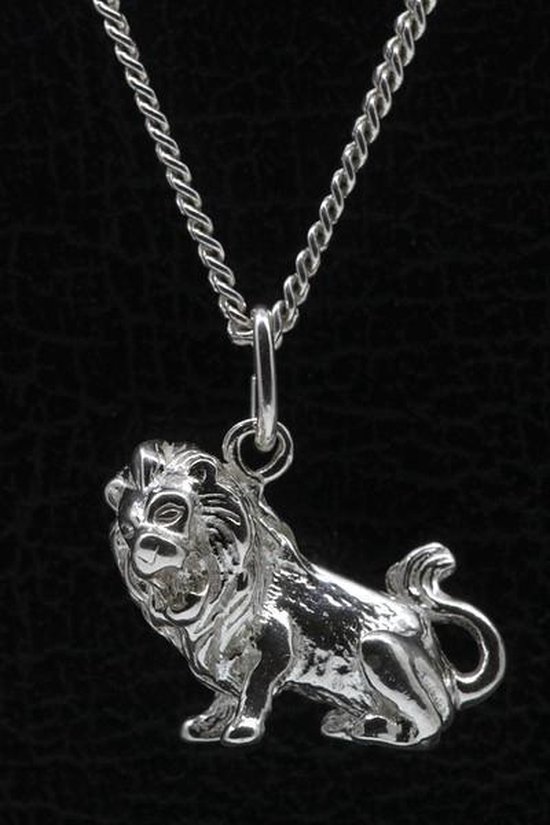 Zilveren Sterrenbeeld Leeuw ketting hanger