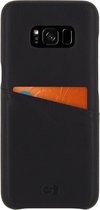 Senza Pure Leather Cover with Card Slot Samsung Galaxy S8 Plus Deep Black