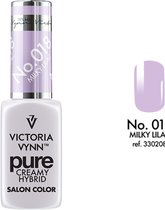 VICTORIA VYNN™ Gel Nagellak - Gel Polish - Pure Creamy Hybrid  - 8 ml - Milky Lilac  - 018 - Lila