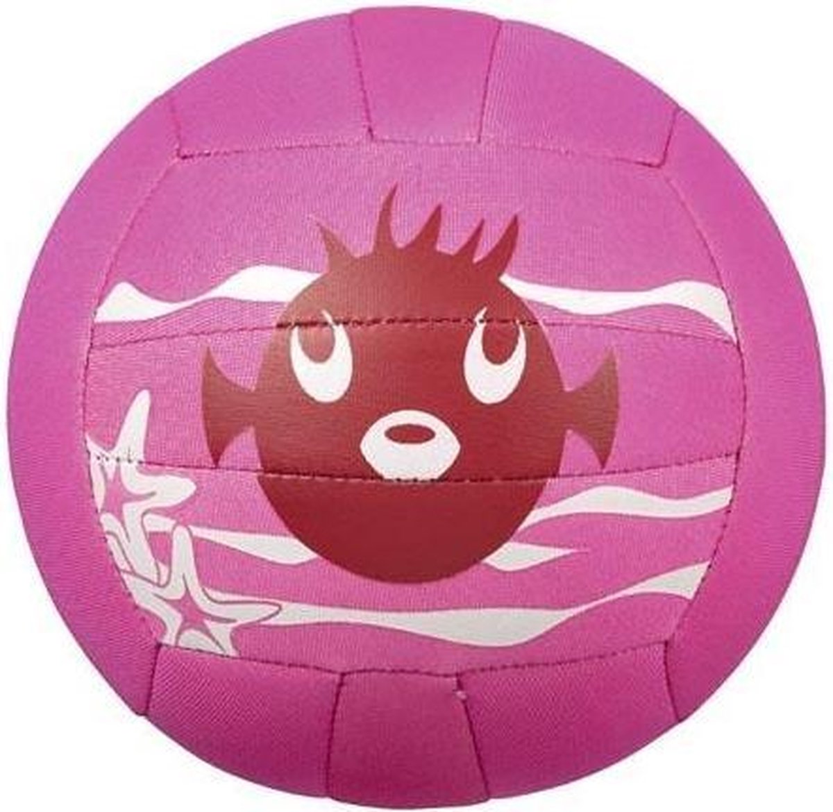 Beco Neopreen Strandbal Zeedieren Ø 15 Cm Roze