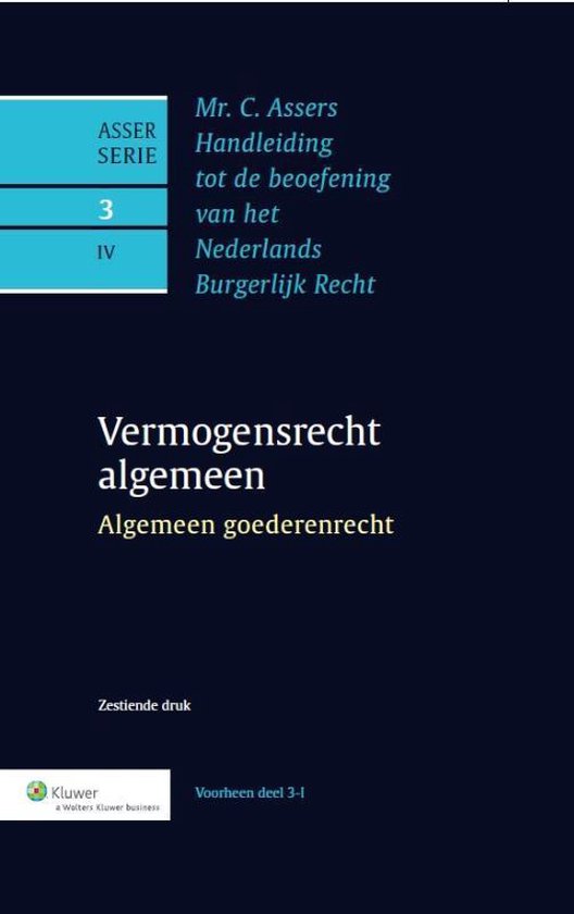 Asser-serie 3-IV - Algemeen goederenrecht - Wolters Kluwer Nederland B.V. | Tiliboo-afrobeat.com