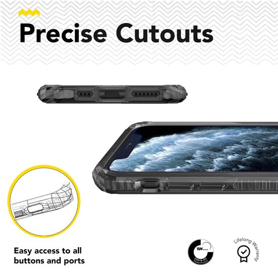 SoSkild iPhone 11 Pro Hoesje Defend Heavy Impact - Smokey Grey