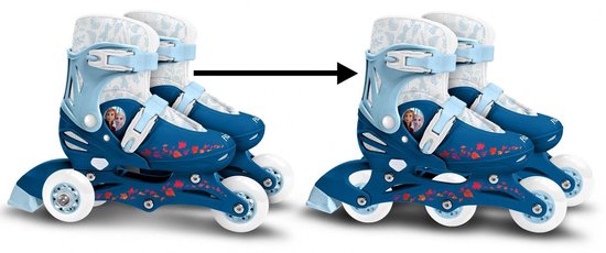 Disney Frozen Ii Inline Skates Hardboot Wit/blauw Maat 27-30 - Disney