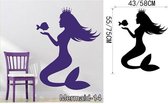 3D Sticker Decoratie Zeemeermin Woondecoratie Muurstickers Home Decor Badkamer Decal Sticker Muur Decoratieve Sticker Muurstickers voor de badkamer - Mermaid14 / Large