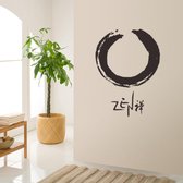 3D Sticker Decoratie Vinyl Decal Cirkel Enso Zen Boeddhisme Religie Boeddha Muurstickers 57 * 78cm