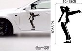 3D Sticker Decoratie Grappig Creatief Cartoon Kat Decoratie Auto Stickers Auto Voertuig Raam Dierlijke stickers Auto Buiten Styling Decoratie - Car33 / Small