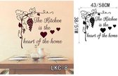 3D Sticker Decoratie Keuken House of Love Vinyl Muursticker Keuken Vinyl Decals voor Familie LKC Home Decor Wanddecoratie - LKC8 / Large