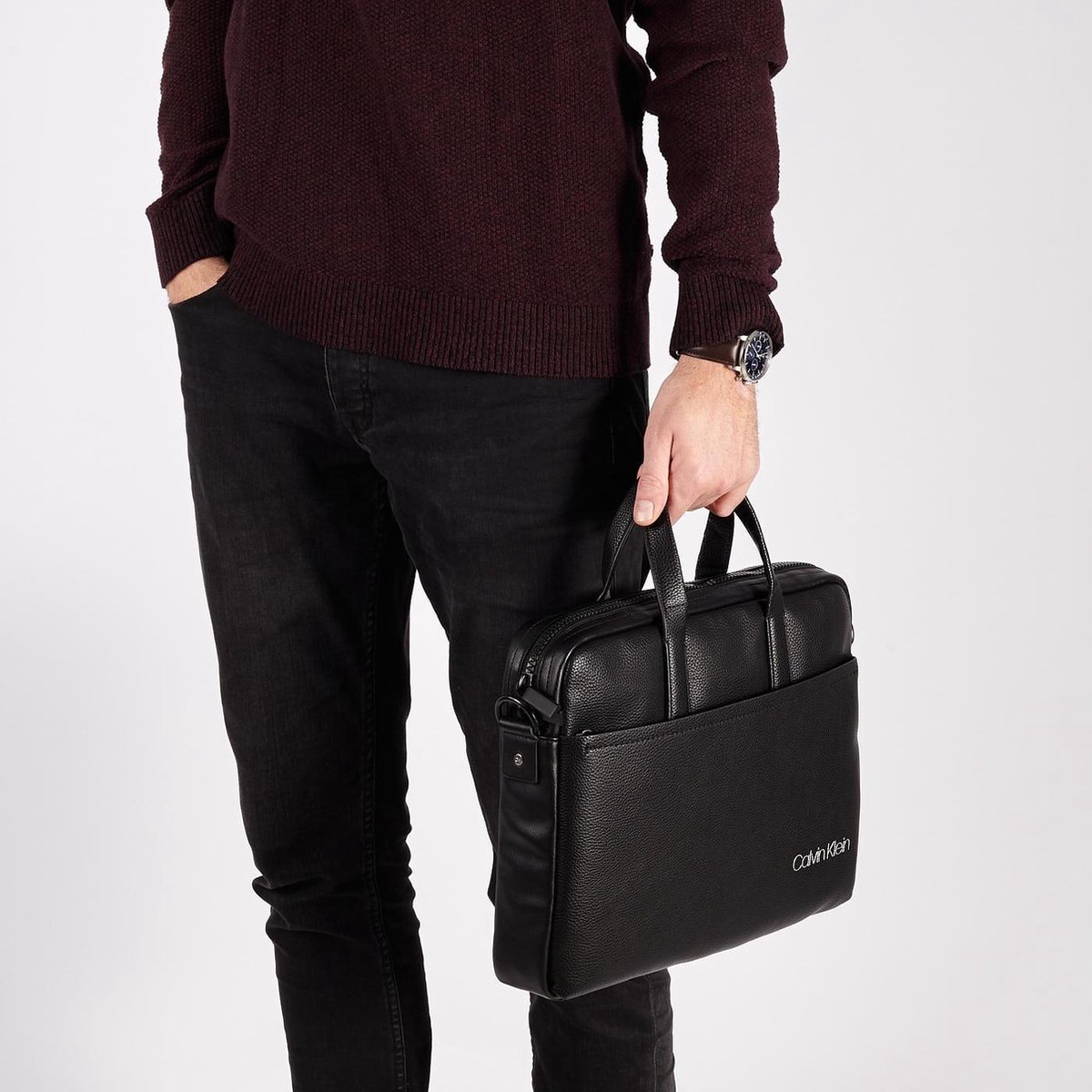 Calvin Klein Remote Laptoptas S Black voor heren en laptoptassen voor Heren Tassen voor voor Akte 