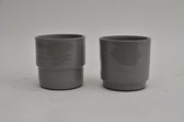 Ontario Potten Serie - Pot Ontario 12x12cm Grey