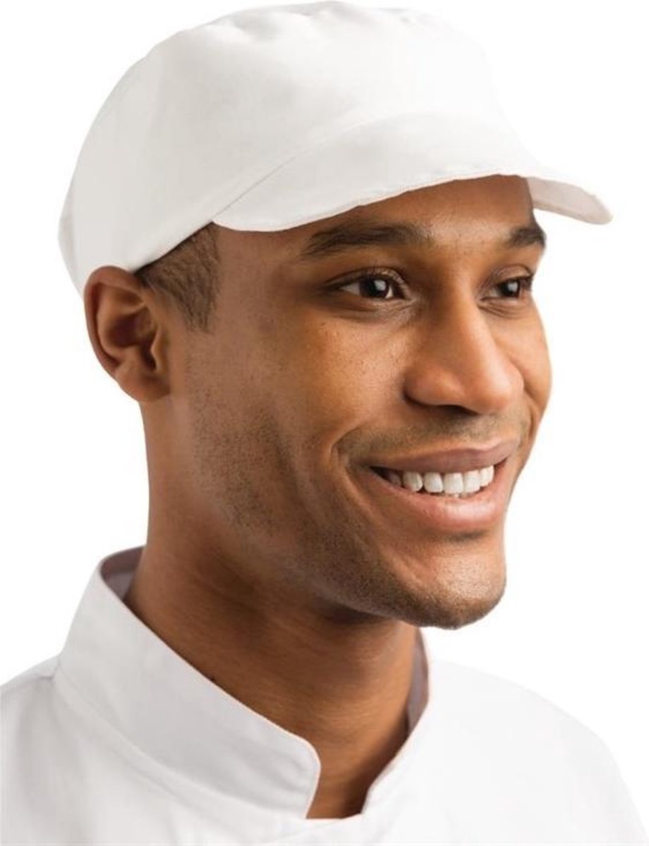 Whites bakkers cap wit