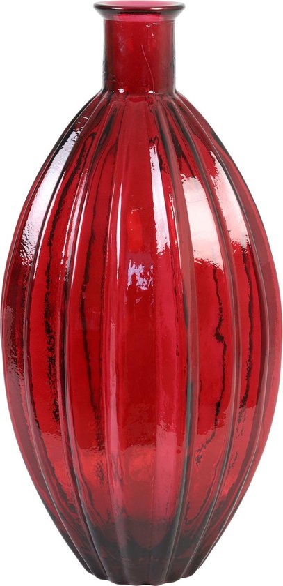 sectie Onaangeroerd Datum Vaas Ø27x59 cm PALLOCI glas rood | bol.com