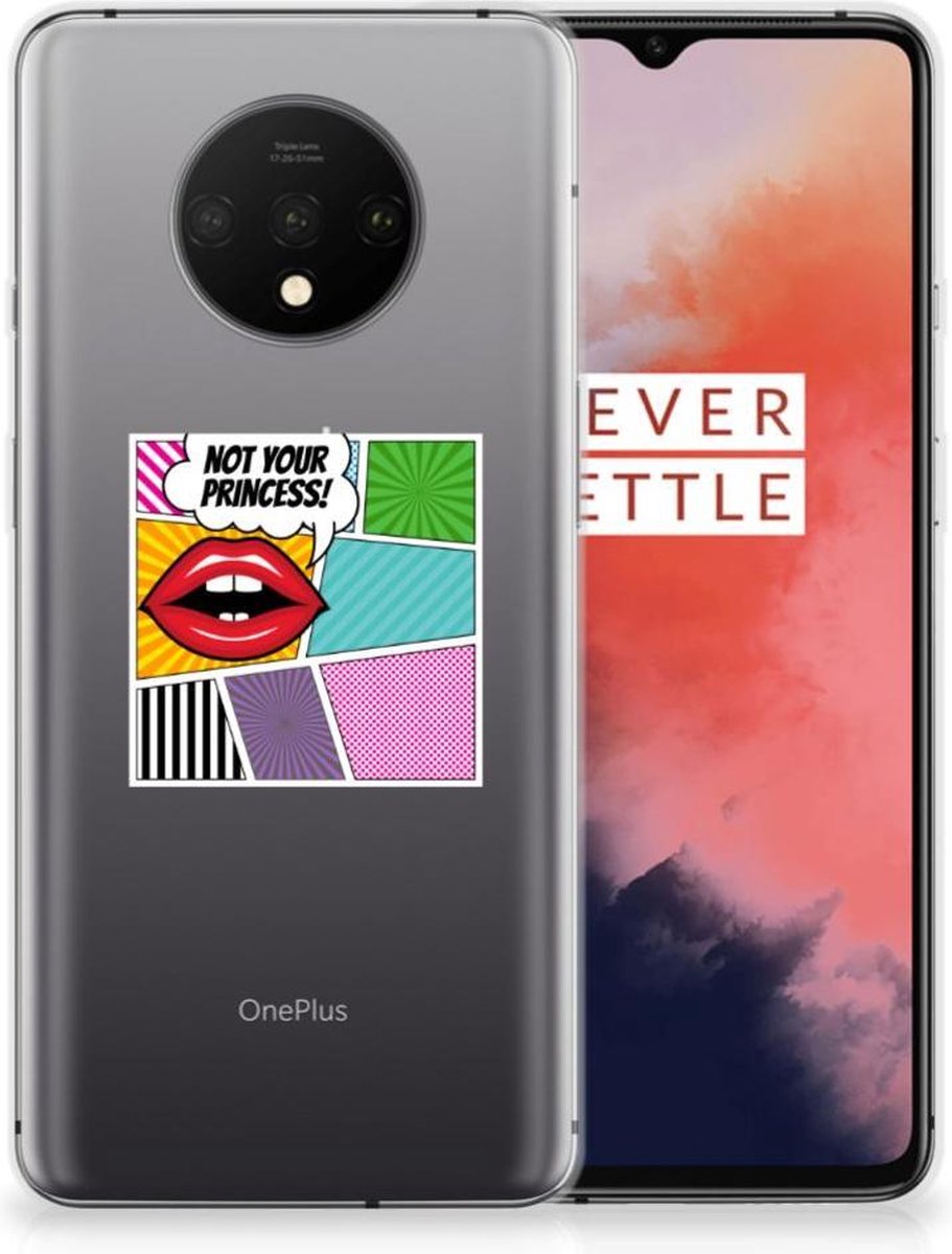 OnePlus 7T Silicone Back Cover Popart Princess