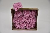 Kunstbloemen En Overige - Elegant Rose - S'pink 8 Cm - Wbx 12 Pcs