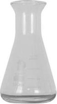 Glazen Vazen En Flessen - Bottle Conical Glass With Measurement 7x7x12.5cm Transparent