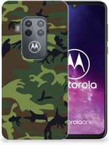 TPU bumper Motorola One Zoom Army Dark