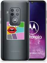 Motorola One Zoom Silicone Back Cover Popart Princess