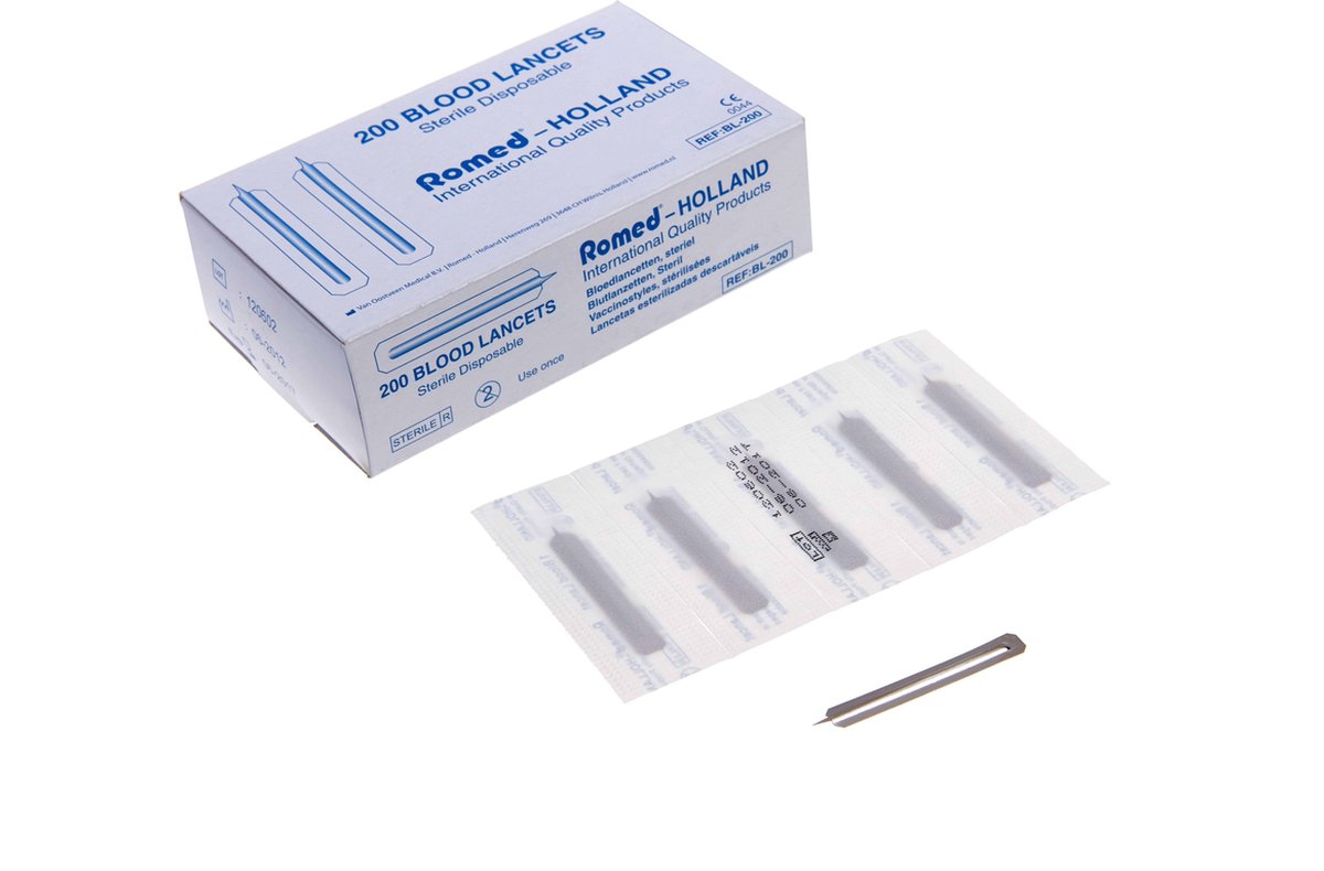 Bloedlancetten Bl-200 - 200 stuks - blarenprikkers - blaren