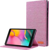 Case2go - Tablet hoes geschikt voor Samsung Galaxy Tab A 8.0 (2019) - Book Case met Soft TPU houder - Roze