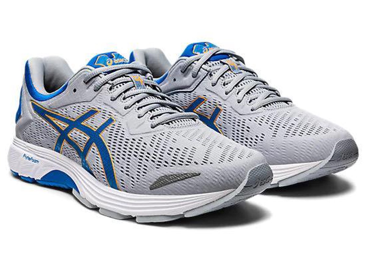 Asics Gel Fortitude 9 Wide hardloopschoenen heren grijs blauw bol
