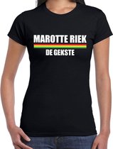 Carnaval t-shirt Marotte Riek de gekste voor dames - zwart - Sittard - carnavalsshirt / verkleedkleding M